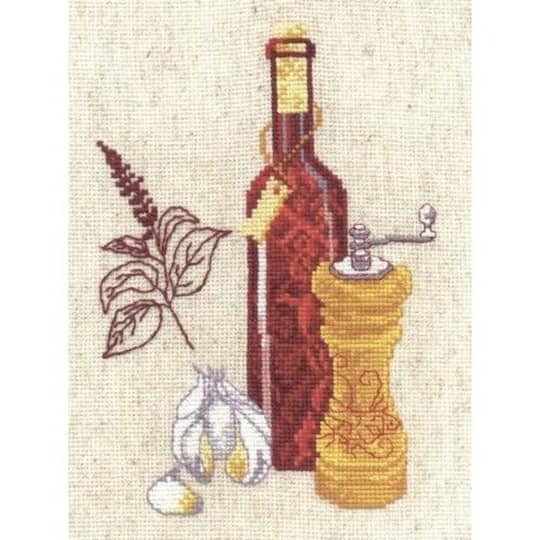 Oven Kitchen Miniatures Cross Stitch Kit